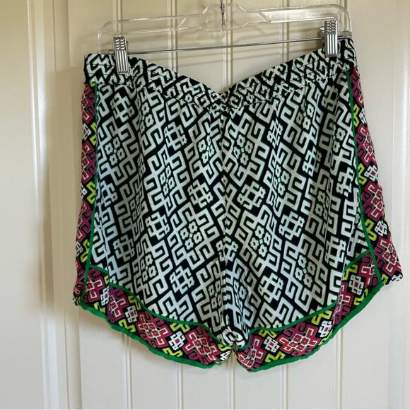 Crow & ivy women’s shorts‎ petite large green pink - Picture 8 of 8
